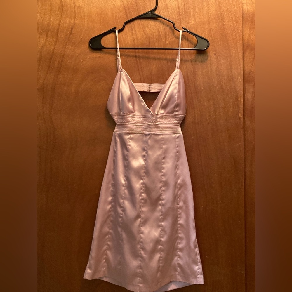Pink evening dress
